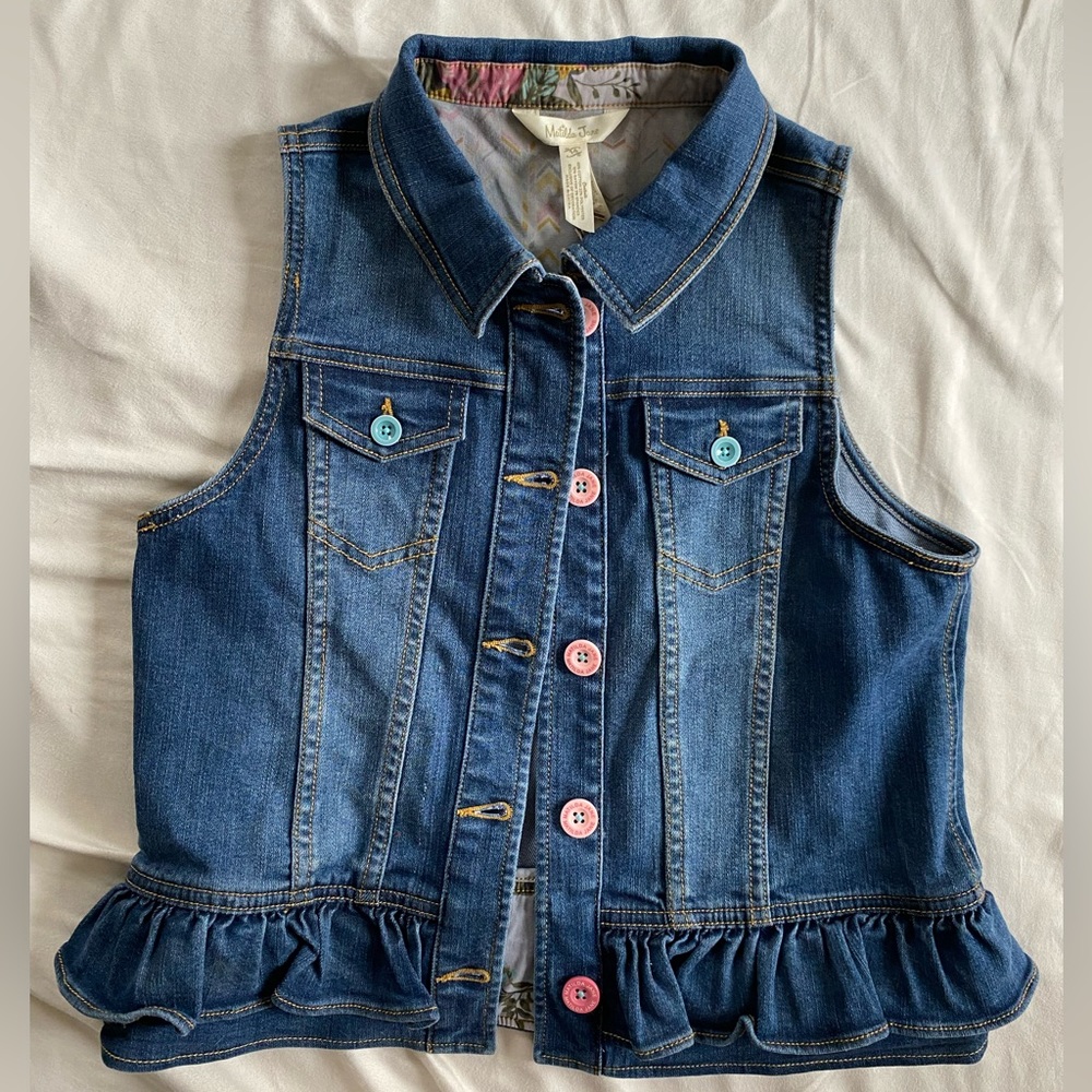 NWT Matilda Jane Wonderment blue denim vest